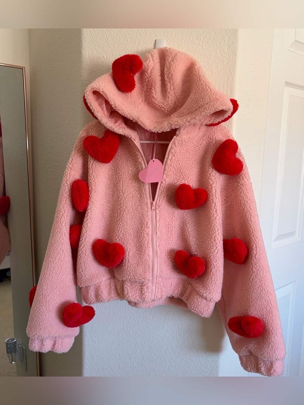 Dolls Kill - Sugar Thrillz SNUGGLE WONDERLAND CROPPED SHERPA JACKET